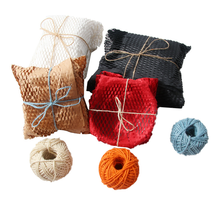 Panal papel Amazon en stock al por mayor de búfer panal lleno de papel Kraft rejilla expreso papel de embalaje cosmético