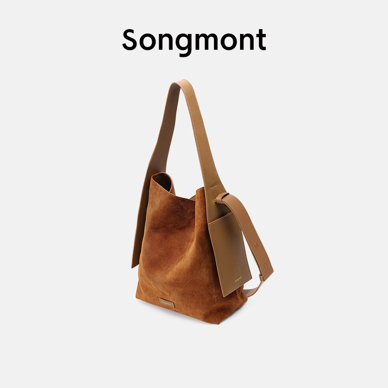 Songmont大号麂皮挂耳托特包单肩斜挎手提百搭通勤秋日新款|undefined