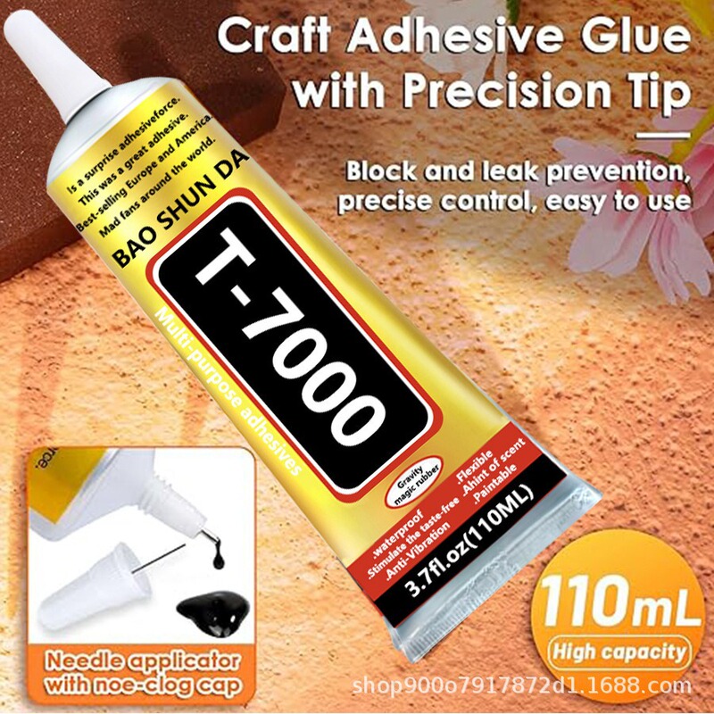 Mobile Phone Screen Glue Repair Seal Handmade DIY Glue Environmentally Friendly Strong Quick-Drying Glue T7000 Black Glue