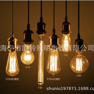 Professional export transparent frosted golden amber G80G95G125 vintage antique Edison halogen bulb