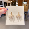 Silver needle, fashionable earrings, silver 925 sample, internet celebrity, wholesale