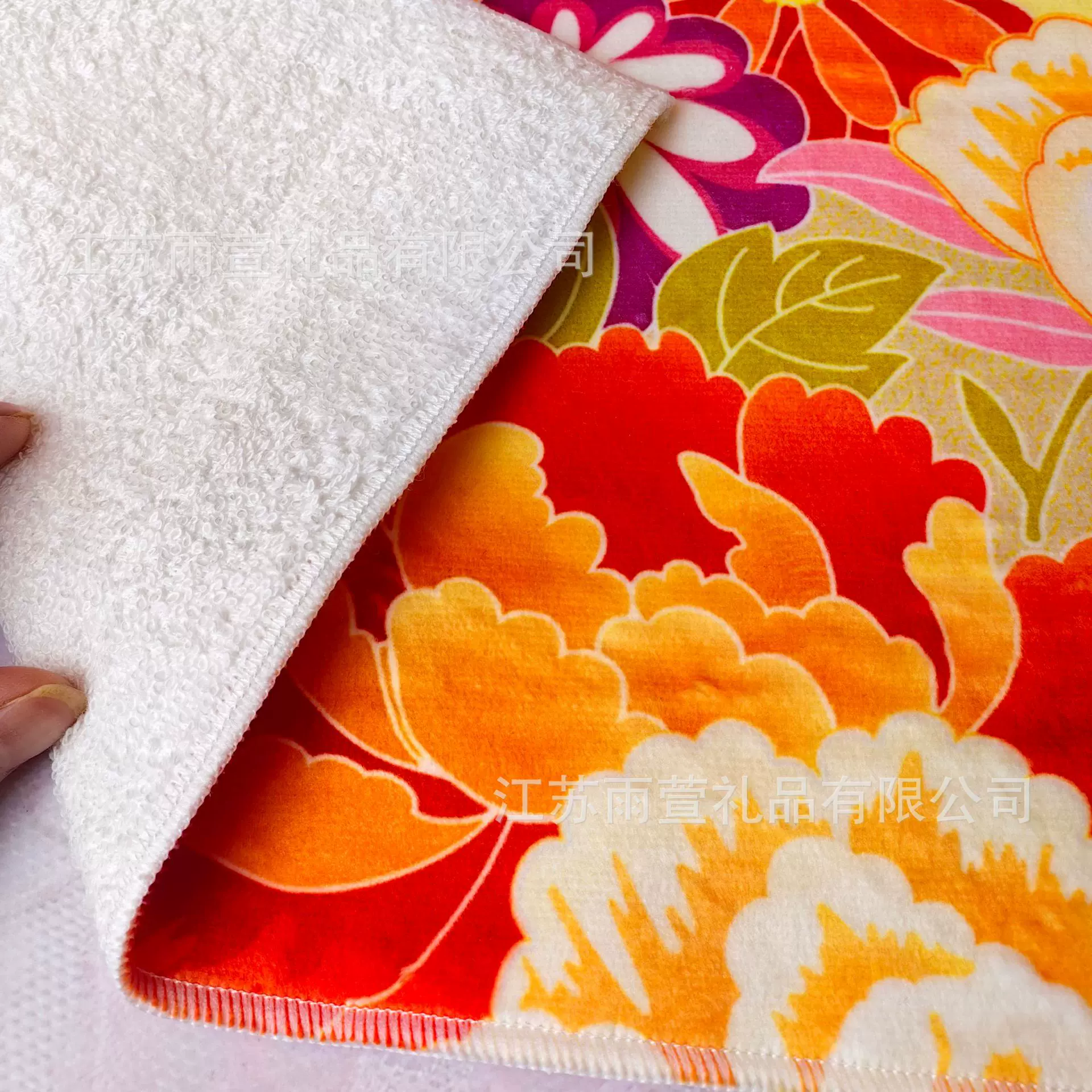 工厂定货广告毛巾沙滩巾浴巾双面绒速干华夫格高尔夫毛巾数码跨境