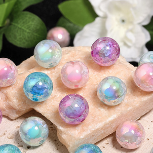 Acrylic burst beads in beads rabbit head crack beads diy beaded pen mobile phone chain accessories beads loose beads