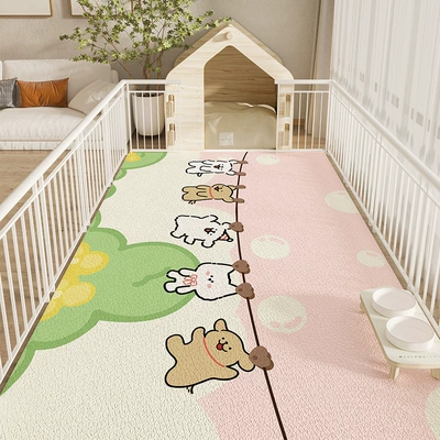 Stain-Resistant Foot Mats for Entry – Avtomobil döşəmə paspasları - drying-puppy-4060cmone-touch-clean