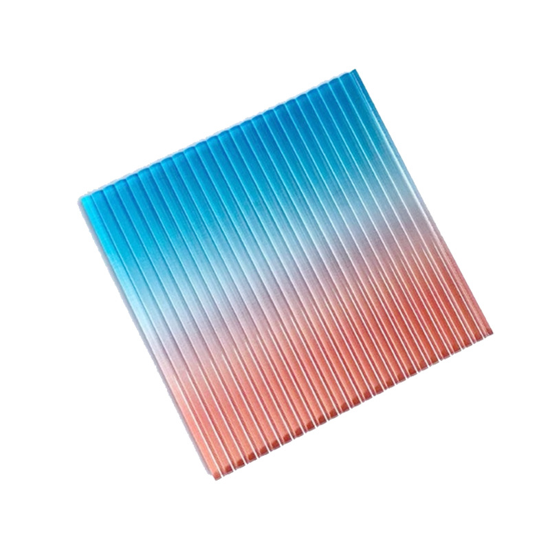 长虹板渐变条纹亚克力板uv印刷有机玻璃加工装饰彩色长虹亚克力板