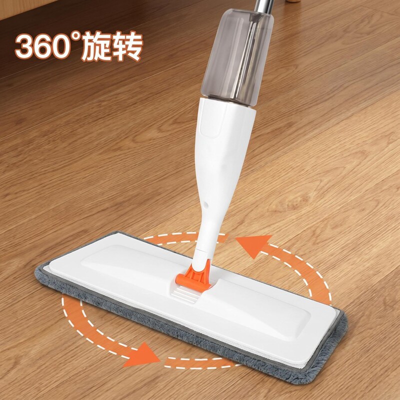 Micro-Mist Spray Mop for Dry and Wet Use, Hands-Free Lazy Mop for Home Use, Large Panel Spray Water Mist Mop for One-Step Cleaning