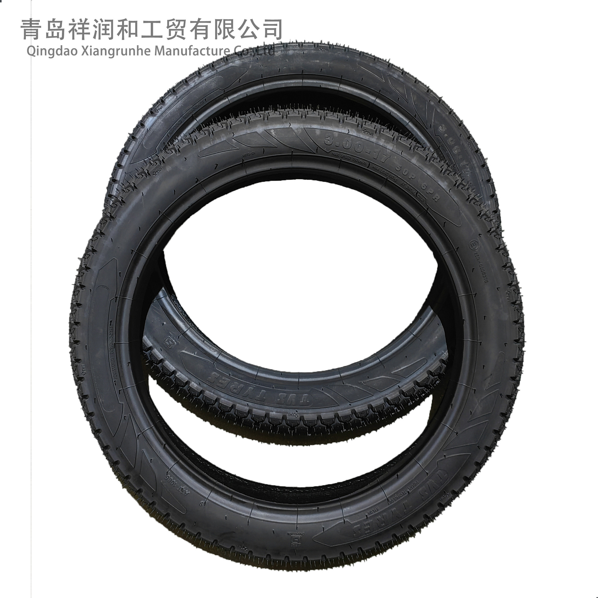 摩托车外胎3.00-17 厂家直销外贸出口摩托车六层轮胎高含胶轮胎