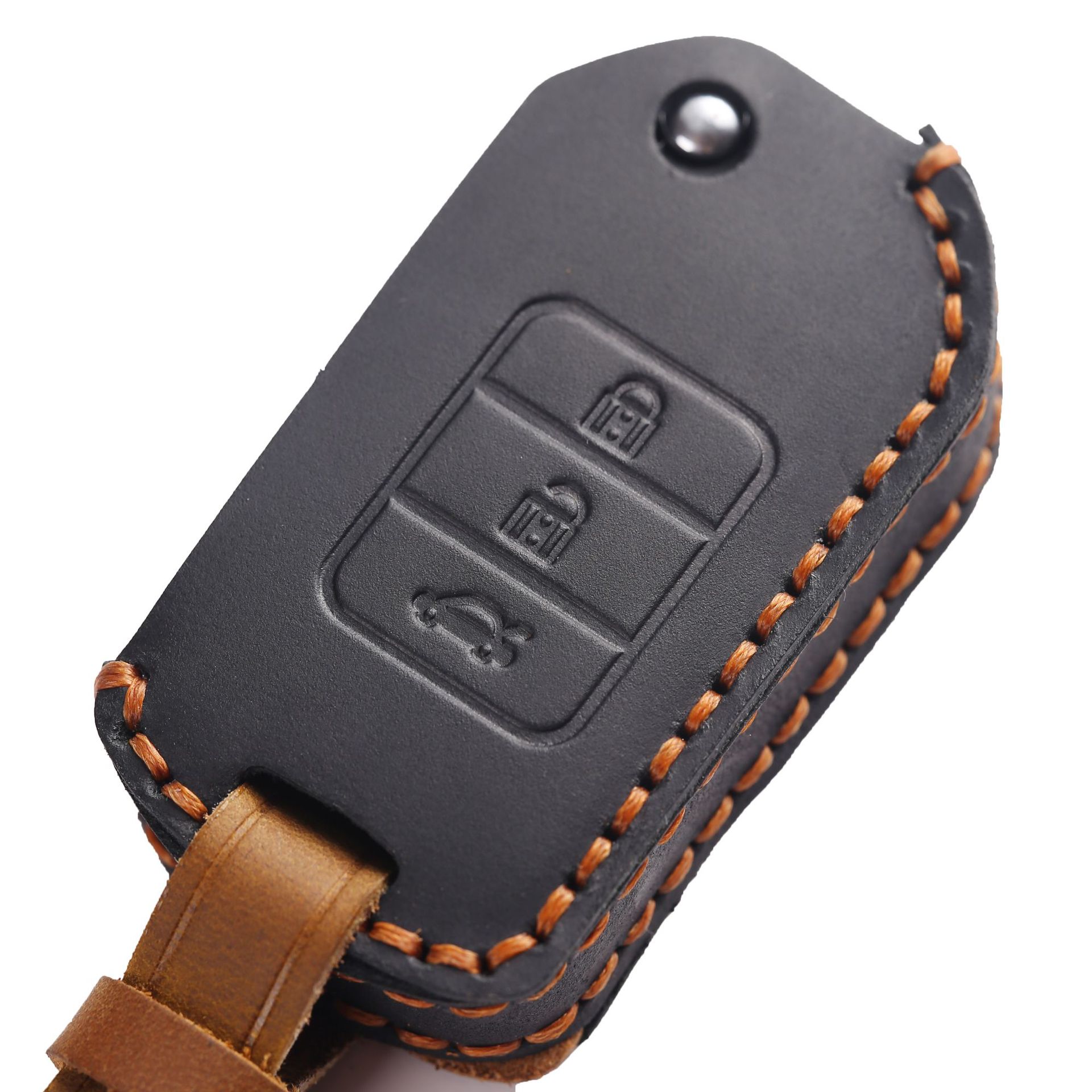 Car key cover suitable for this key cover, specifically for Toyota folding keys, handmade car key protective leather cover