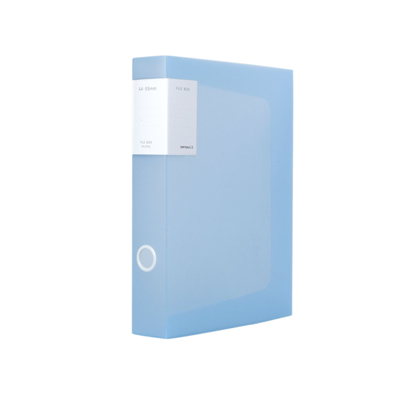 Caja de archivo de absorción magnética Caja de almacenamiento de plástico de color caramelo A4 datos de formación integrada carpeta suministros de oficina