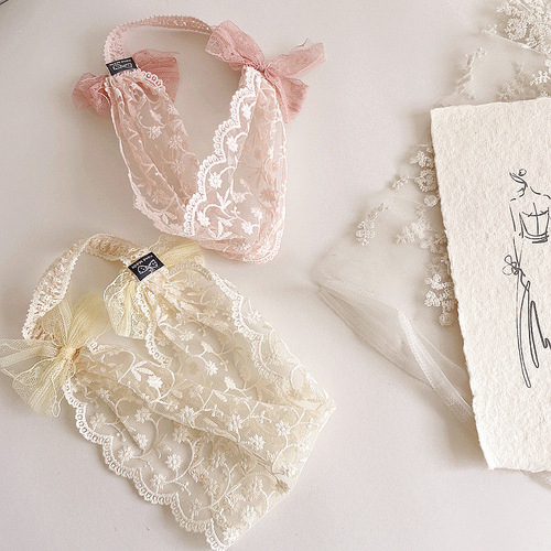 New Korean style retro princess style lace children's flower girl headband hair accessories headdress