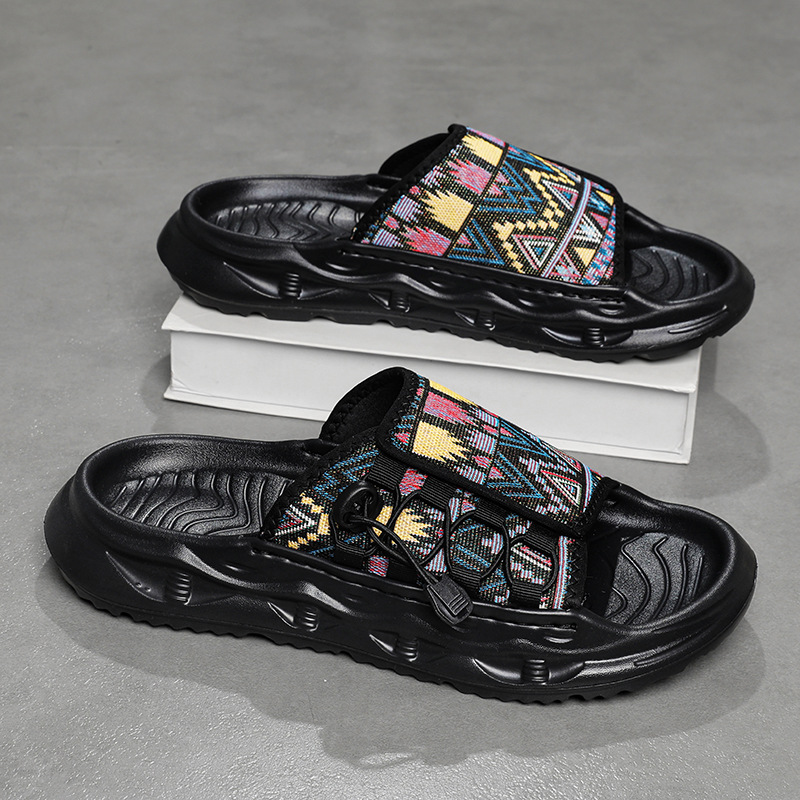 Zapatos de hombre invierno 2025 nuevo nicho Zhongshan impresión conchas zapatos planos deportivos casuales zapatos de moda versátiles
