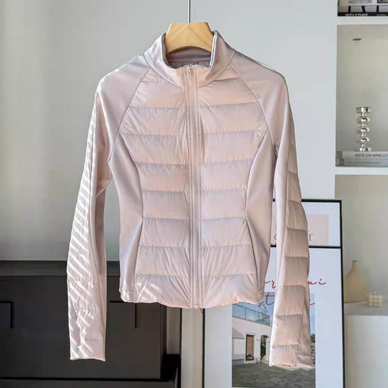 Outdoor 90 White Duck down Short Jacket for Women 2025 Winter New Lightweight Running Slim Yoga Coat Trendy Outdoor 90 White Duck down Short Jacket for Women 2025 Winter New Lightweight Running Slim Yoga Coat Trendy