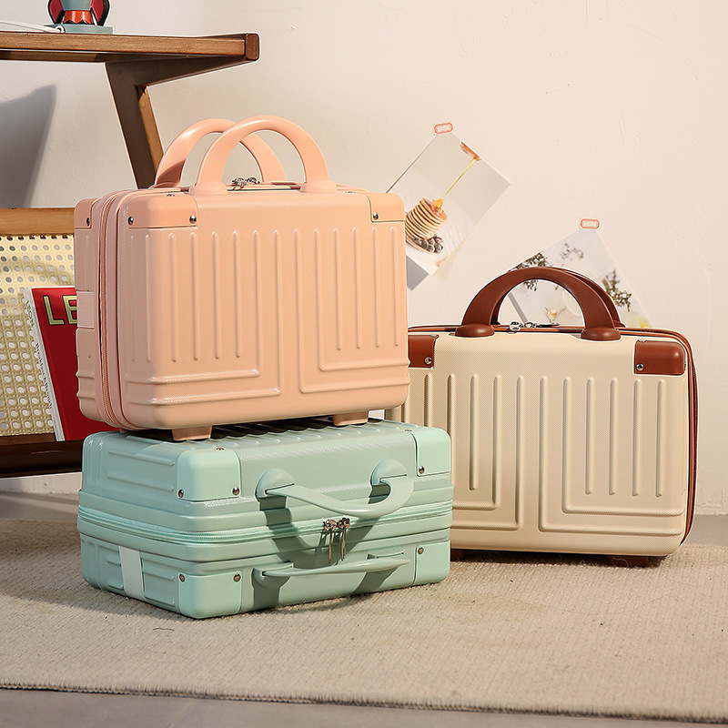 Suitcase Wedding Cosmetic Case Red Souvenir Cosmetic Bag New Year Gift Storage Box Suitcase Wholesale Travel