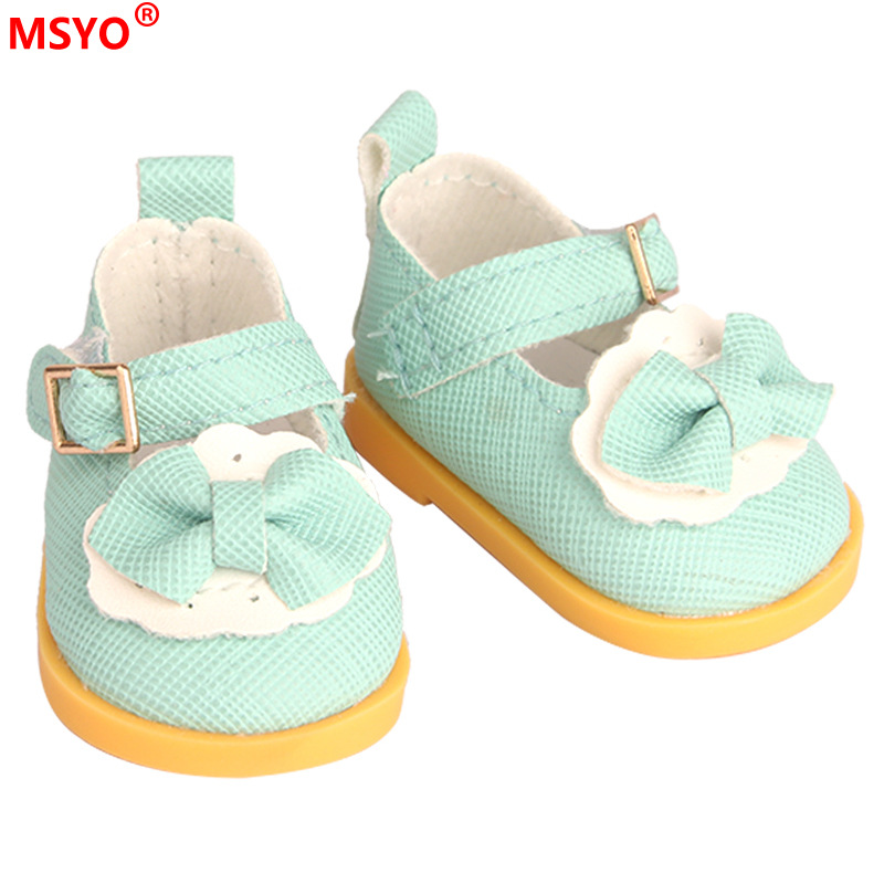 Zapatos de muñeca de 14 pulgadas Zapatos de 5cm Zapatos de arco de muñeca de algodón de 20cm Zapatos de muñeca de juguete