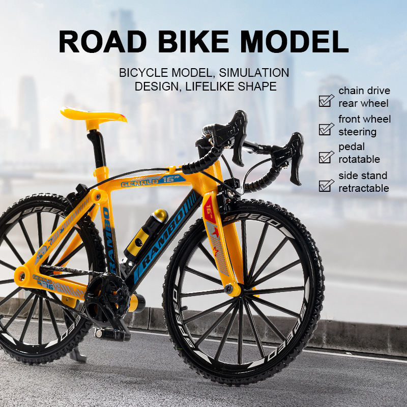 Curved Handlebar Racing Speed Bike 1:8 Scale Children's Model Toy Decoration Cycling Souvenir Curved Handlebar Racing Speed Bike 1:8 Scale Children's Model Toy Decoration Cycling Souvenir