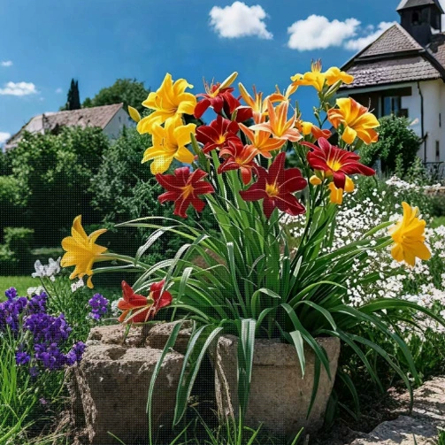 Рассада цветов дендробиумов для садов во дворе, цветы для покрытия почвы, холодостойкие растения, многолетние корневища, золотистые детские дендробиумы и Юйжихуа.