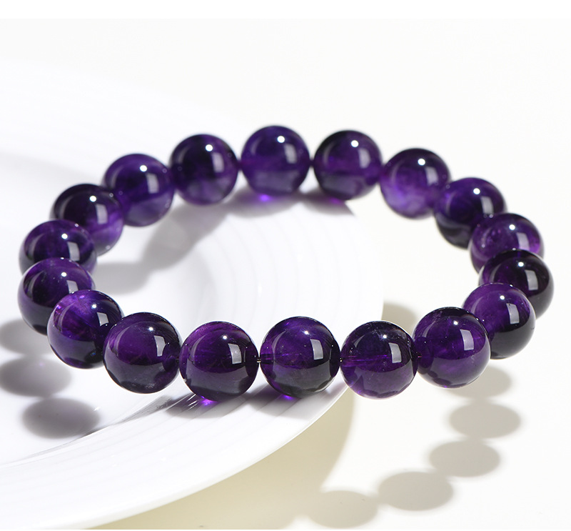 久雅水晶天然老礦粉紫超七圓珠手鏈紫色超七散珠手串廠家直銷|其他(卑