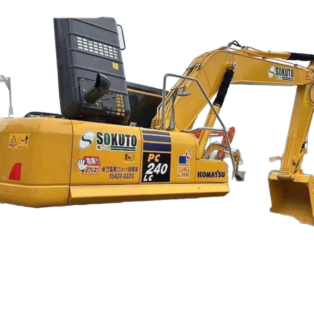 Exportación de envío de transporte marítimo de segunda mano Komatsu240 200 210 excavadora despacho aduanero