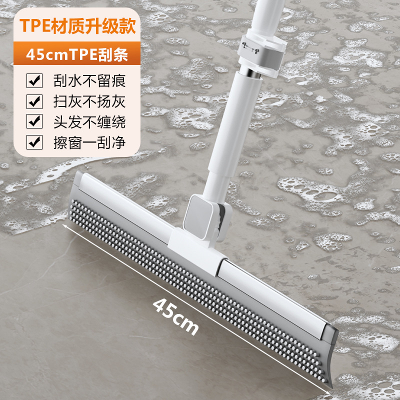大型魔法のほうき、乾湿両用、取り外し可能なヘッド、家庭用浴室トイレ用、調節可能な掃除用フロアスクレーパー|undefined