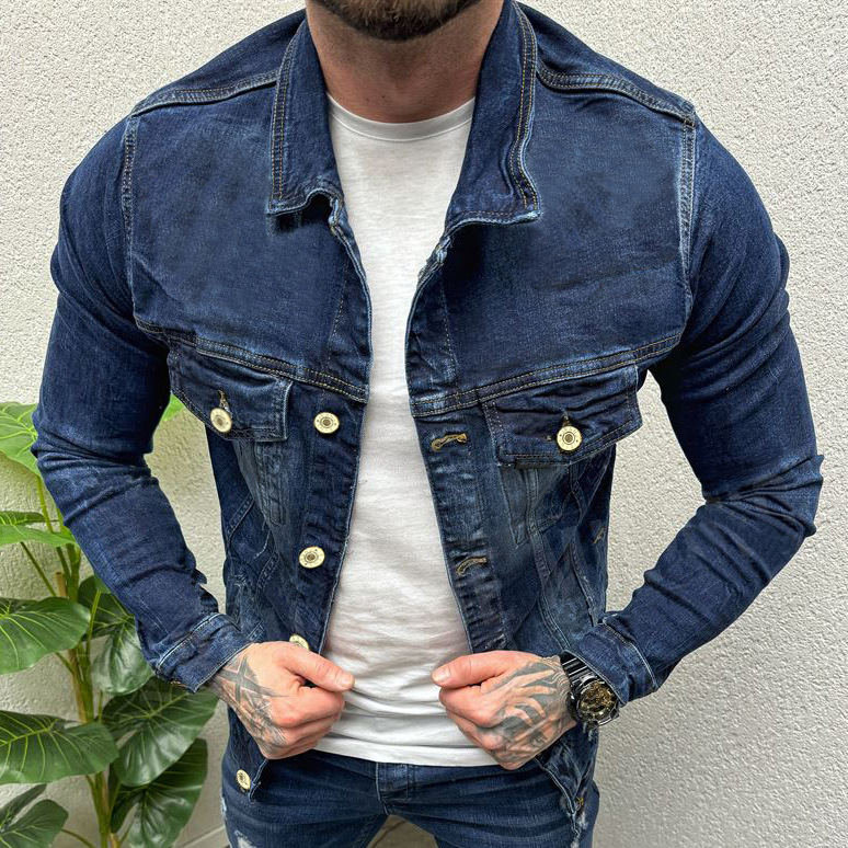 Nuova giacca 2024, giacca in denim da uomo del marchio di moda americano di alta gamma 3641_voghion.com