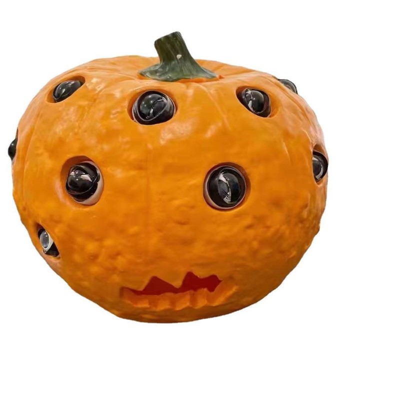 越境新品樹脂工芸品多目斜目かぼちゃハロウィンアレンジ置物装飾創意ホームリビング|undefined
