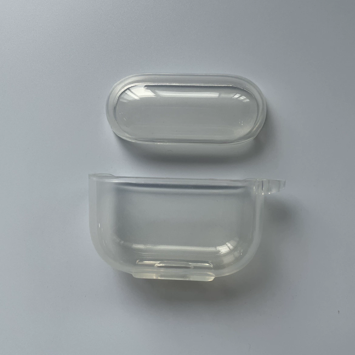 Protective case (Apple AirPods Pro2) transparent TPU/PC, hard/soft shell, lanyard options