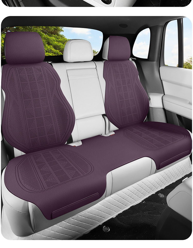 Faux Suede All-Season Car Seat Cushion, High-End Seat Cover, Ultra-Thin Full Surround, Breathable Summer Seat Cover