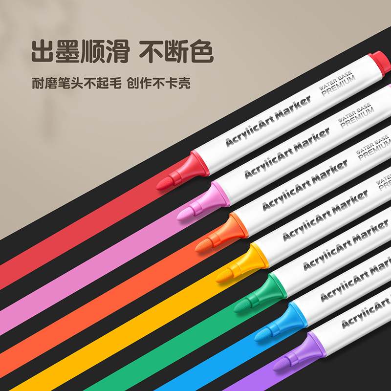 Noah niños acrílico marcador pincel mayorista estudiantes de arte pintura acuarela pincel de graffiti DIY pincel de color