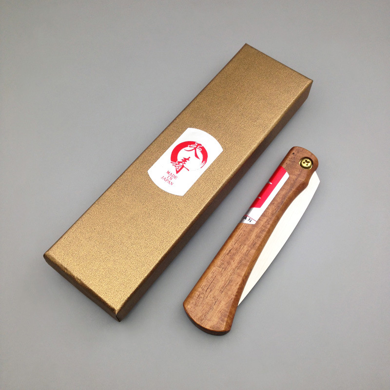 日本天寿MINI木柄生花折叠锯 迷你插花用锯子盆景锯园艺手锯