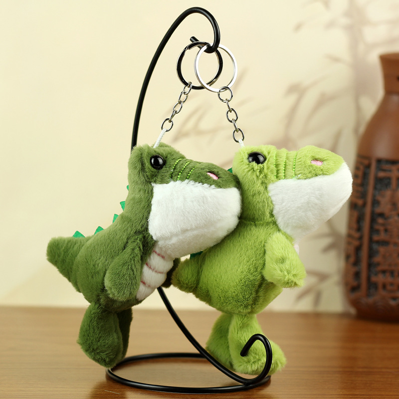 Red de celebridades lindo cocodrilo peluche colgante pequeño dinosaurio bolso llavero muñeca colgante cocodrilo muñeca muñeca