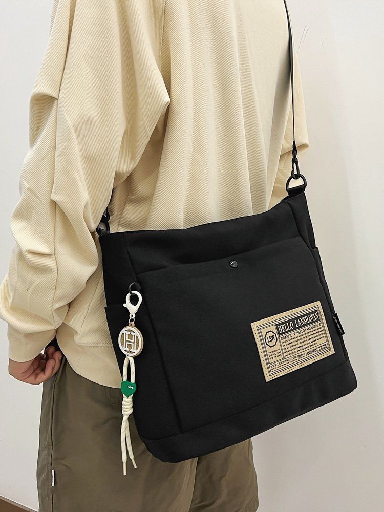 Waterproof handbag for men, Japanese-style casual Instagram, single-shoulder backpack for college students in class, trendy large-capacity crossbody bag for women undefined