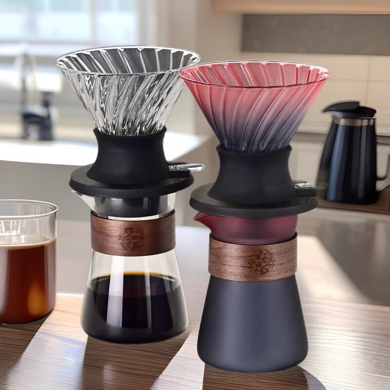 Hand Brewed Coffee Filter Cup Smart Cup Drip Coffee Sharing Pot Household Soaking Filter suit