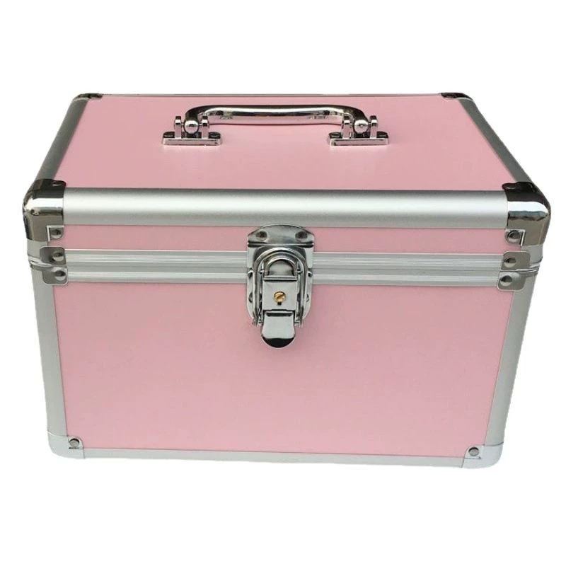 Metal handheld storage box for eyelashes for manicure
