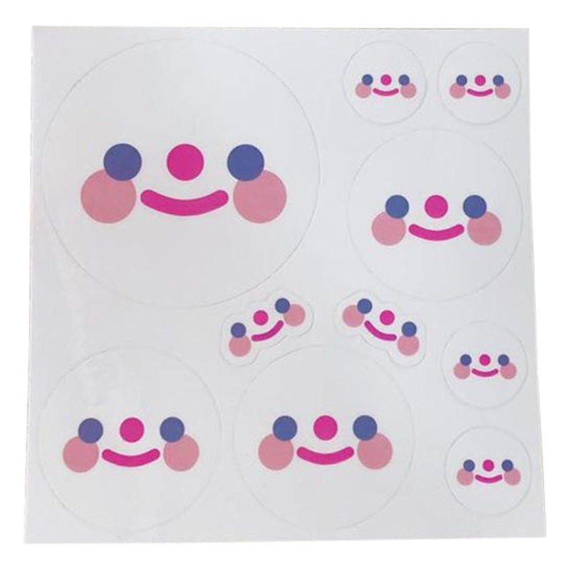 Estilo coreano chica ins simple estilo lindo cara sonriente Carta diario pegatinas DIY sellado pegatinas teléfono móvil Shell pegatinas decorativas