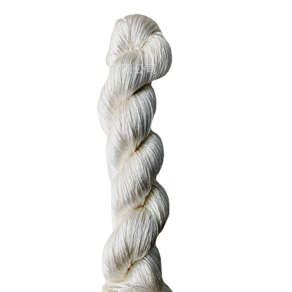 Baichang Silk 100 шелкопряд Tencel Wool White Embryo twistedStick Needle Crochet Hand Knitting DIY ручная покраска
