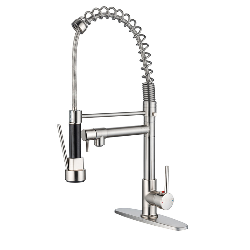 Suministro transfronterizo spr extracción grifo de agua de cocina caliente y frío multifuncional doble salida de agua universal lavabo de verduras grifo de fregadero