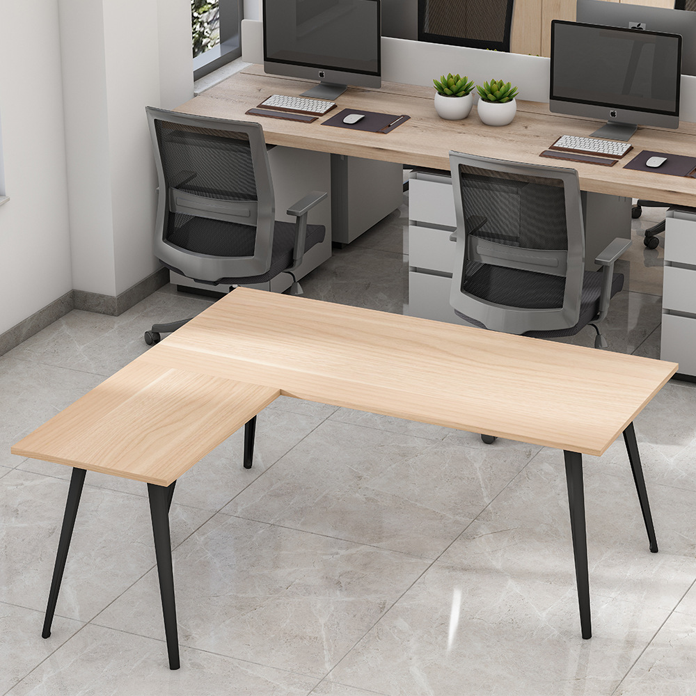 Muebles de oficina escritorio de jefe simple escritorio de presidente moderno escritorio de oficina gran escritorio de gerente escritorio de esquina en forma de L escritorio de computadora image 5