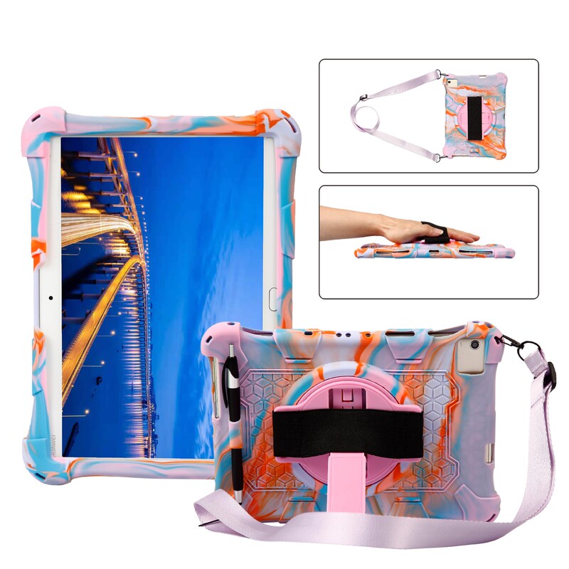 Applicable Taiwan electric P20HD E30 Huawei M5 M40 General silicone sleeve with handle 10.1 inch