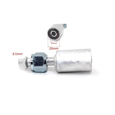 Car Air Conditioning Pipe Connectors 3/4 Inch, 1/2 Inch, 5/8 Inch, Environmentally Friendly R134A Standard or Port Pipe Connectors with Aluminum Sleeve, Straight and Bent Connectors (Soyutma sisteminin digər hissələri) - 3-points-or-straight-with-12-thick-sets