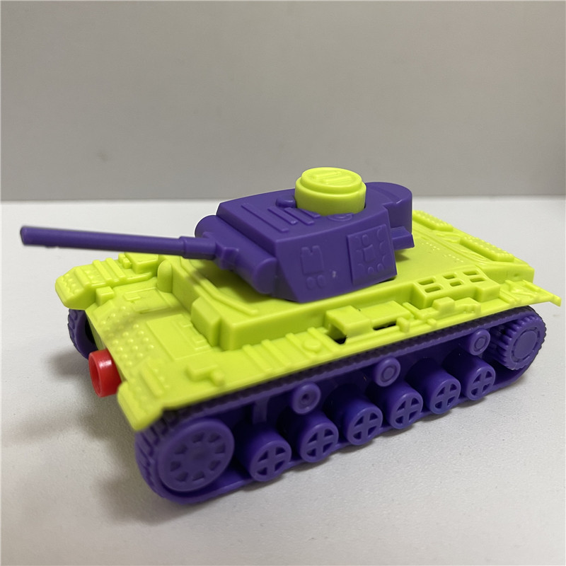 可发射子弹坦克玩具萝卜色按压弹射军事模型小汽车幼儿园大炮地摊