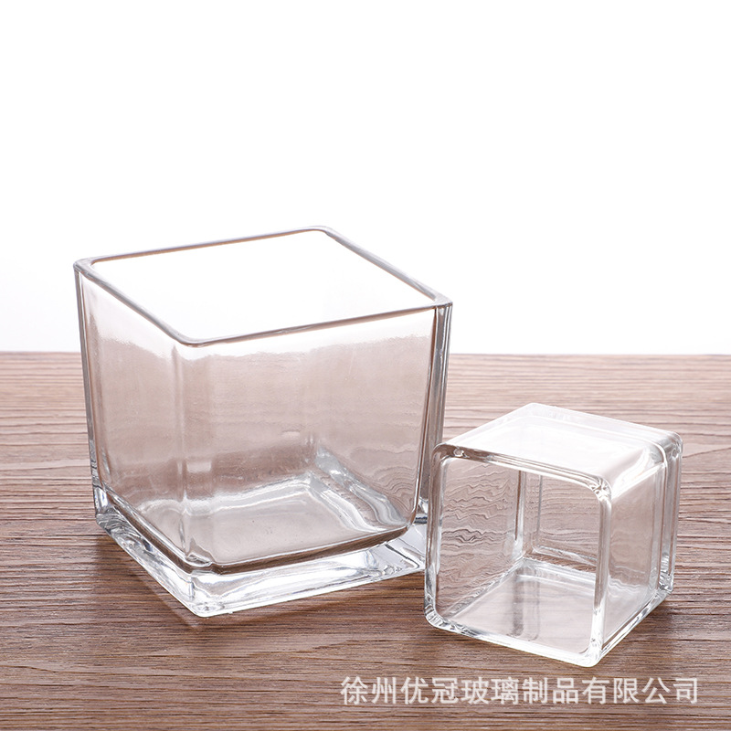 DIY de aromaterapia de vidrio transparente simple vela titular de la vela casera taza vela hogar contenedor de vidrio candelabro