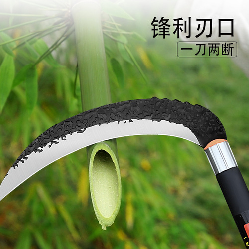 Agricultural sickle lawn mower manganese steel household outdoor weeding tool corn harvesting special small sickle manufacturer scimitar