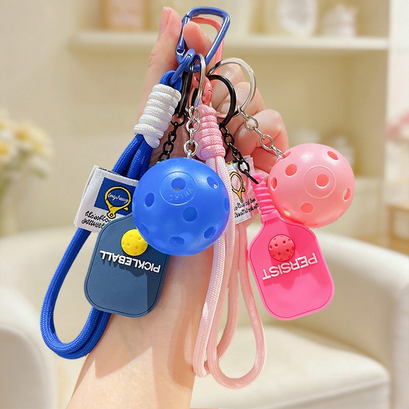 Creative Pickleball Racket Keychain, Fitness Sports Keychain, Small Gift for Friends, Versatile Pendant for Sports Events Creative Pickleball Racket Keychain, Fitness Sports Keychain, Small Gift for Friends, Versatile Pendant for Sports Events