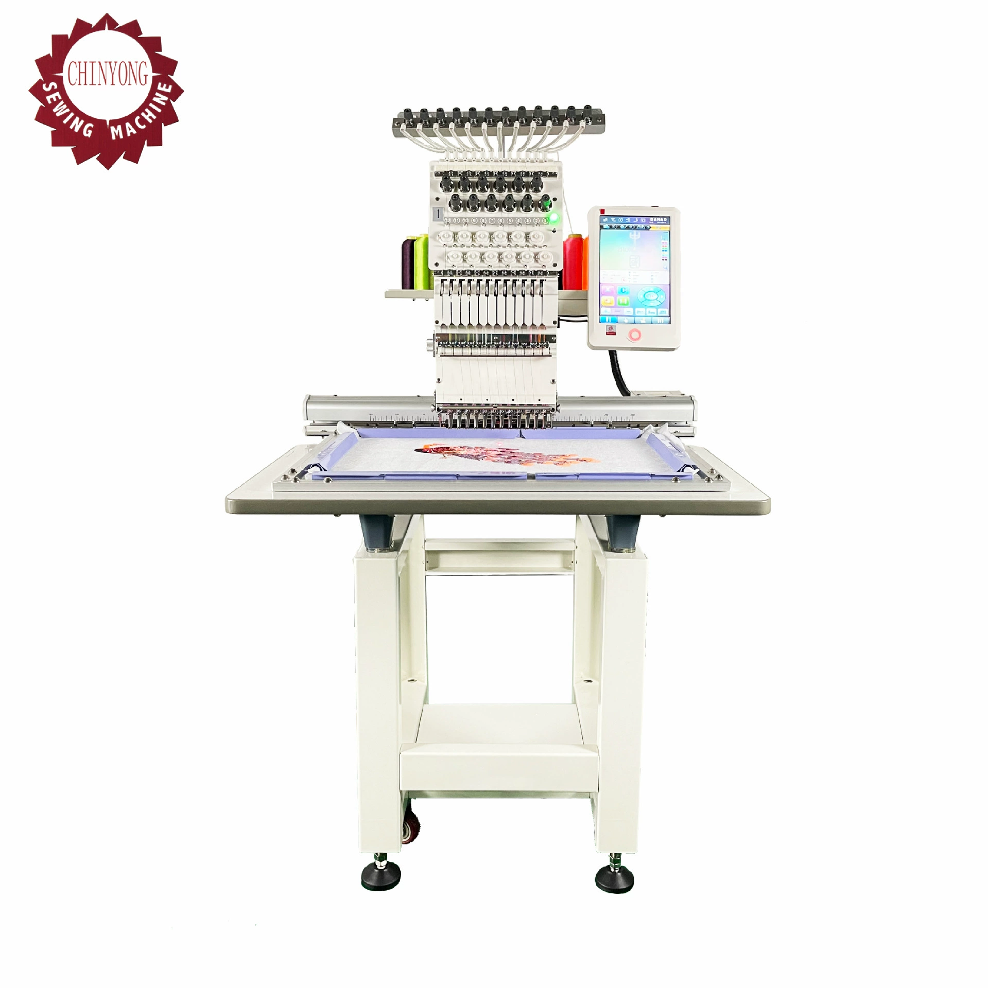 Одиночн-головная машина вышивки одежды плоская вышивка шляпа вышивка двенадцать игла с одной головкой вышивальная машина многофункциональный компьютер высокоскоростная машина вышивки