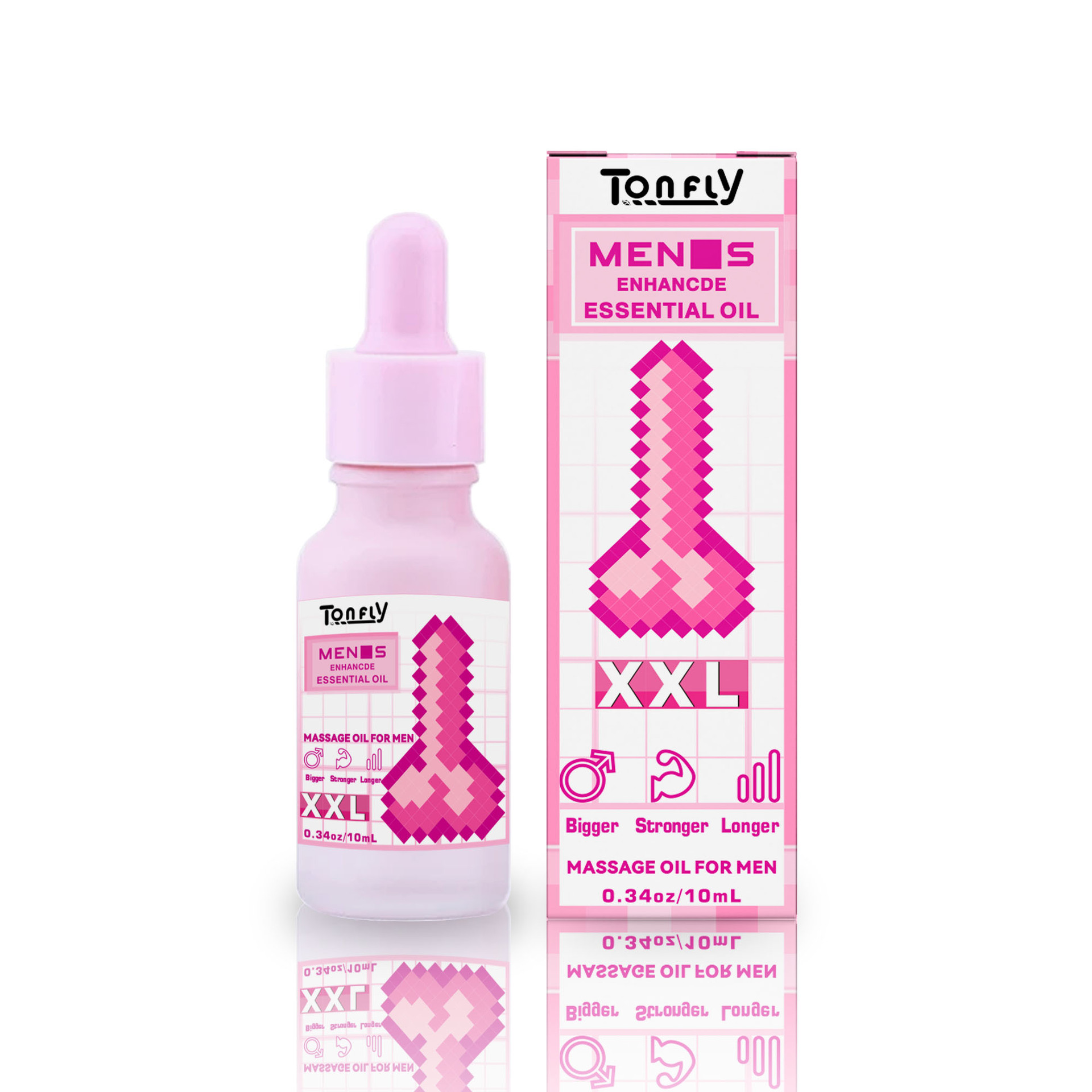 TONFLY Cross-border New 10ml Moisturizing Male Massage Essential Oil Private Enlarge Oil