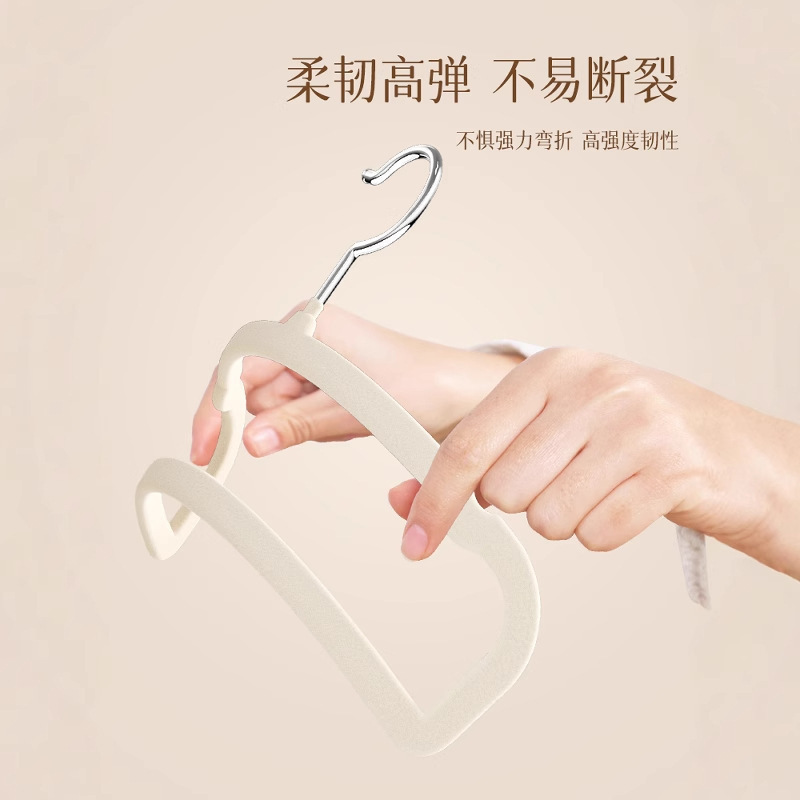 植绒裤架无痕防滑挂裤子衣架家用挂衣多功能晾晒收纳晾衣无夹挂架|undefined