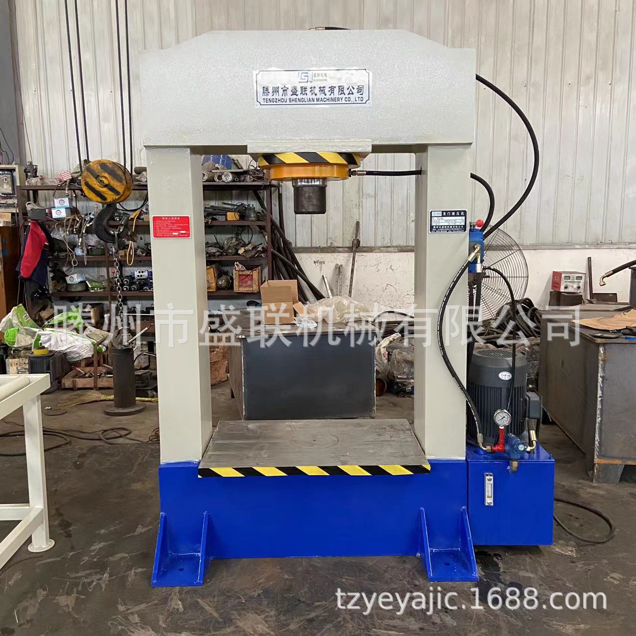 新款 150吨龙门液压机  框架式油压  实心轮胎液压机 龙门压力机