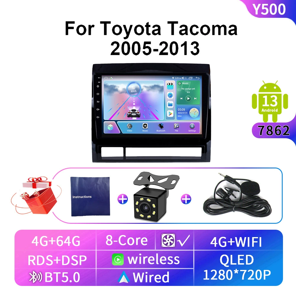 Кросс-б BORDER применимо к 05-13 Toyota Tacoma TACOMA Android мультимедийная навигация GPS с подключением к автомобилю
