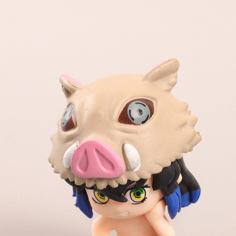 La segunda generación de 5 tipos de postura sentada fantasma matando a mano de dibujos animados de carbón Zhilang usted frijoles albaricoque longevidad Langyi ayuda Shan Yi muñeca