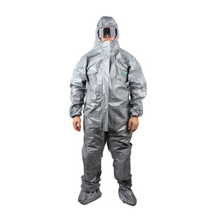 Meesian 10114591 CPS601 One-piece Chemical Protective Clothing with Shoe Cover